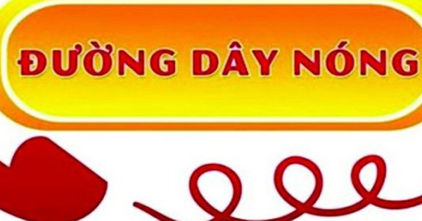 Thông báo số điện thoại đường dây nóng